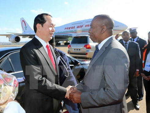 presidents arrives in madagascar for 16th francophone summit
