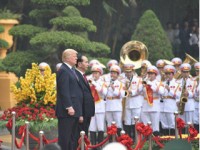 Welcoming ceremony for US President in Hanoi