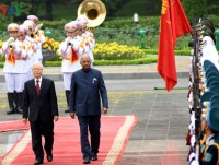 Official welcoming ceremony for Indian President Ram Nath Kovind