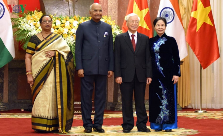 official welcoming ceremony for indian president ram nath kovind