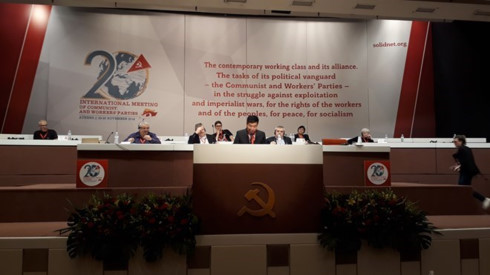 cpv delegation active at meeting of communist workers parties