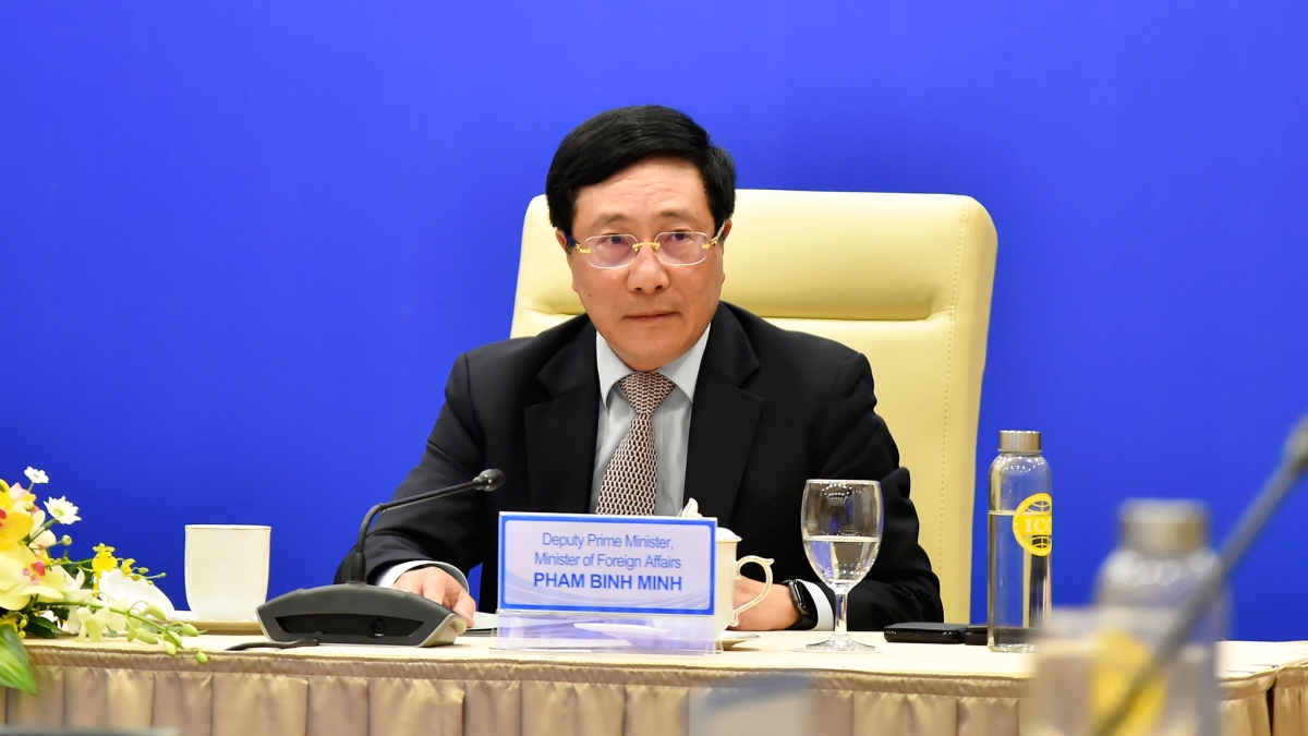 Vietnamese Deputy Prime Minister and Foreign Minister Pham Binh Minh voiced Vietnam's strong support for multilateral trade globally. (Photo: The Ministry of Foreign Affairs)