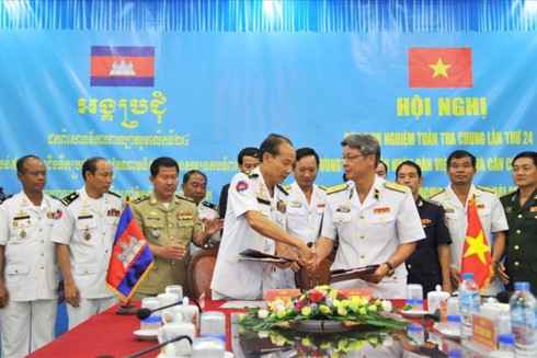 vietnam cambodia review joint patrols at sea