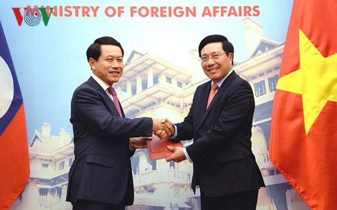 vietnam laos exchange two import legal documents on border issues