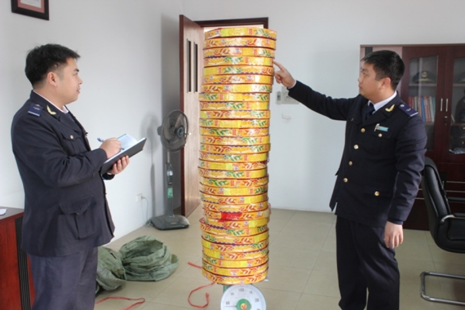 detecting smuggled led and firecrackers from china