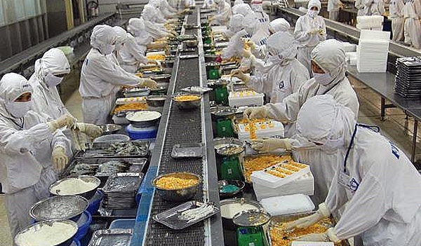 Processing shrimp for export at FMC Company. Photo: provided by the company