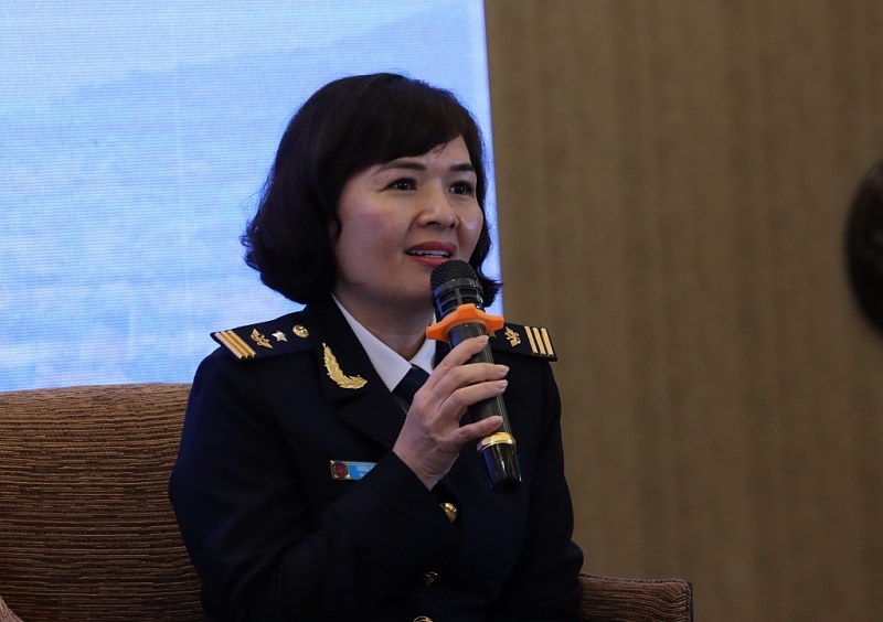 Mrs. Truong Binh An, Deputy Director of Hai Phong Customs Department. Photo: Thái Bình