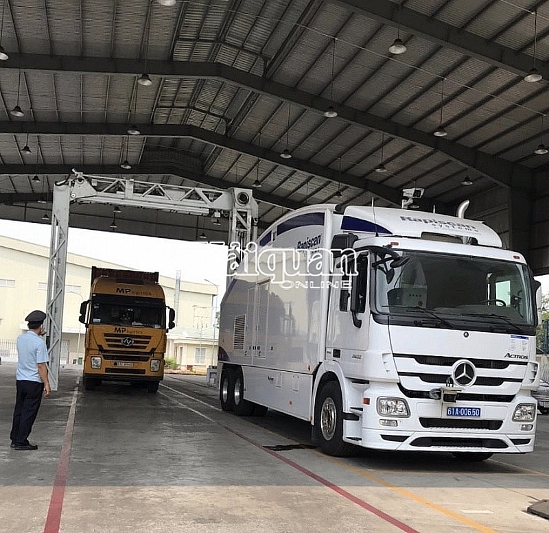 binh duong customs sanctions and collect tax arrears more than vnd 23 billion via container scanning machines