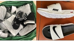 Customs seizes more than 1,000 pairs of shoes, slippers showing sign of faking NIKE brand