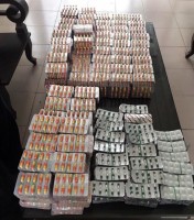 Tay Ninh Customs seized 1,360 blister packs of smuggled medicine