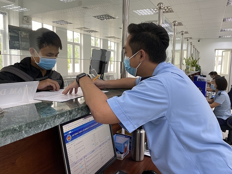 Professional activities at My Phuoc Industrial Park Customs Branch – Binh Duong Customs Department. Photo: Thu Dịu
