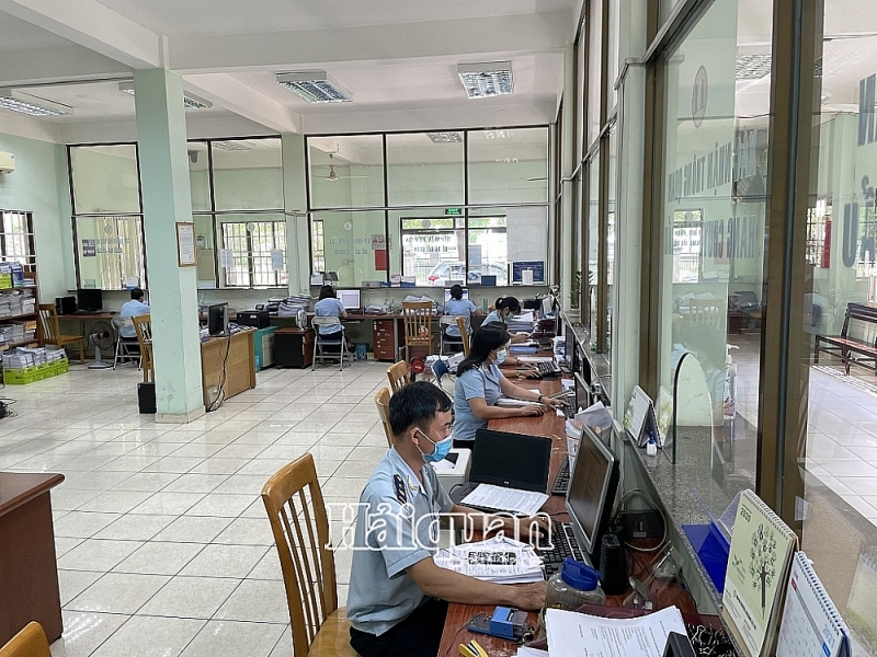 Professional activities at Song Than Industrial Park Customs Branch (Binh Duong). Photo: T.Dịu