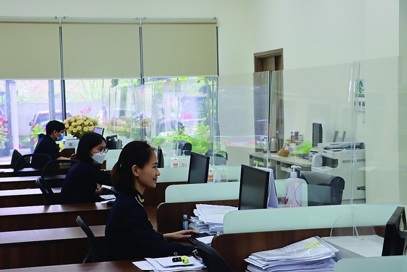 Professional activities at Hon Gai port Customs Branch, Quang Ninh Customs Department. Photo: Thái Bình