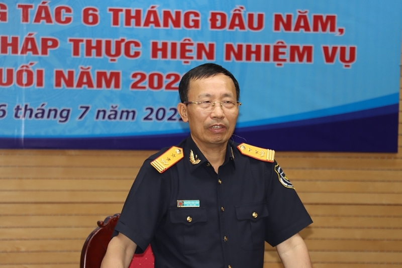 Director General Nguyen Van Can make a conclusion at the conference. Photo: T.Bình.