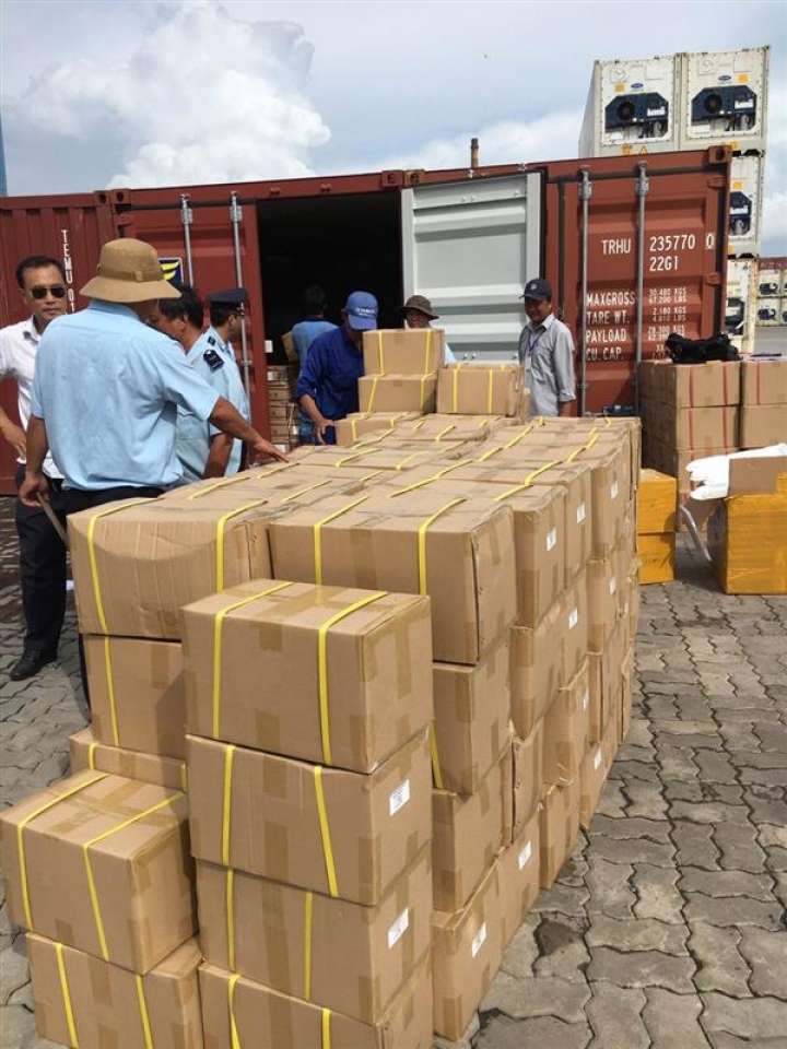 hiep phuoc customs detected smuggled chinese shipments of more than 1 billion vnd