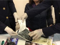 Hidden cocaine inside luggage, a female passenger is arrested at the airport