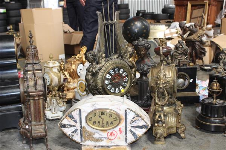 discover 2 shipments of used clocks bases under the cloak imported furniture