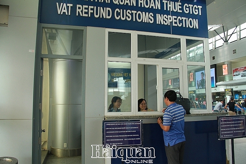 The customs inspection area for VAT refund at Da Nang international airport- Photo: N.Linh