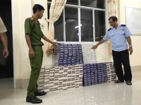 Seizing more than 5,000 packs of smuggled foreign cigarettes
