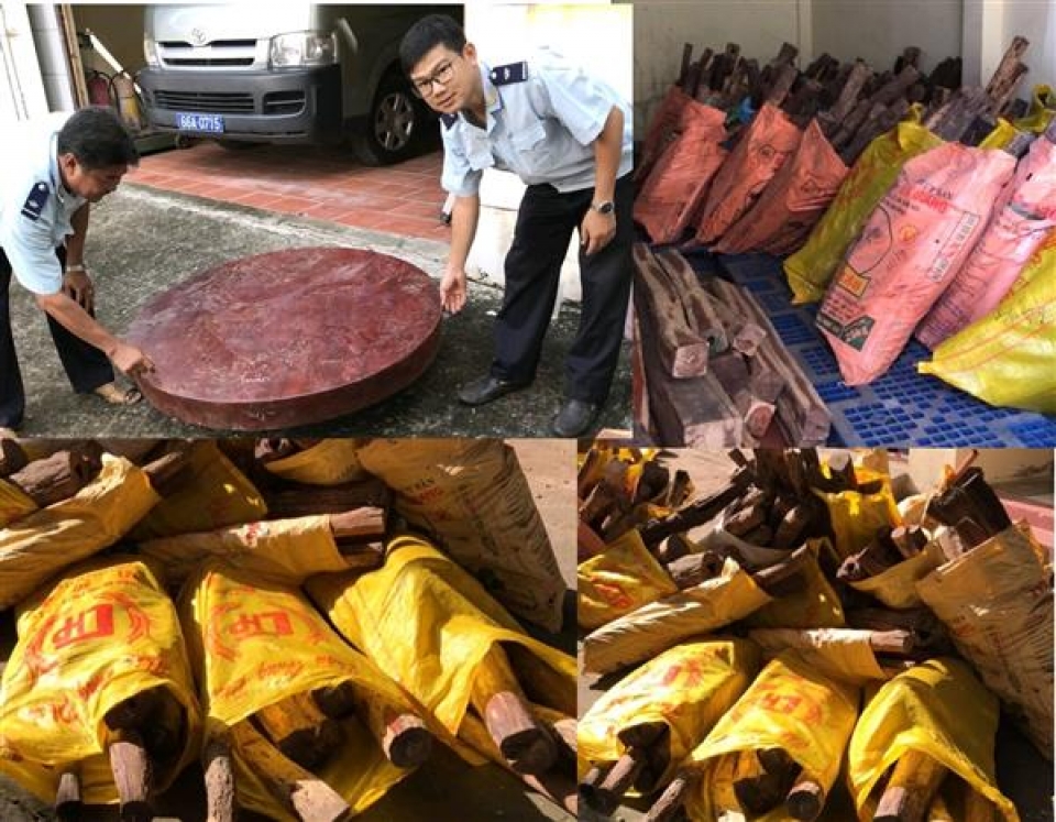 seizing more than 43 tons of techicai sitan transporting illegally cross border in dong thap