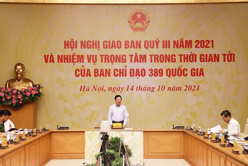 Deputy Prime Minister Pham Binh Minh concludes at the conference. Photo: T.Bình