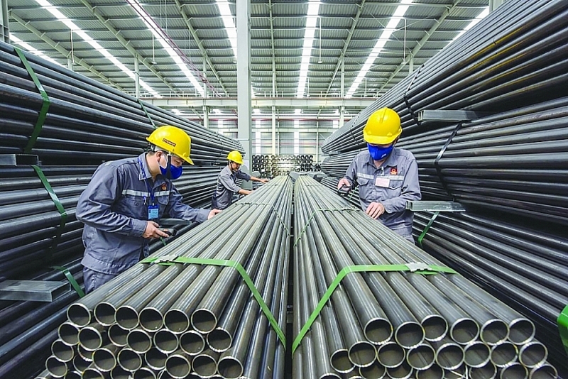 Vietnamese steel enterprises are still offered many export opportunities in the last months of the year. Photo: ST