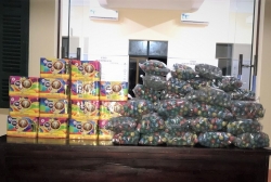 Customs seizes more than half of hundredweight of firecrackers at Binh Phuoc border