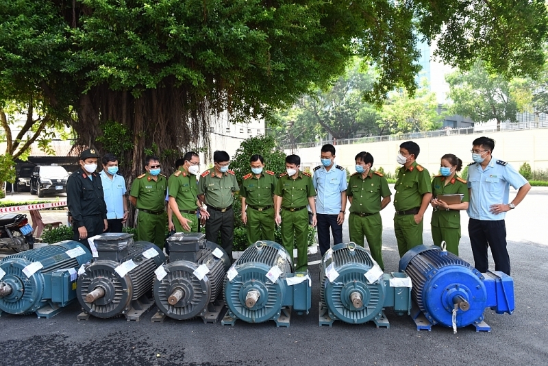 Drugs are hidden and disguised in electric motors that are jointly arrested by Customs and Police forces in May 2021 (Special Project HK668). Photo provided by C04.