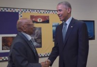 President Obama Meets 108-Year-Old Lester Townsend